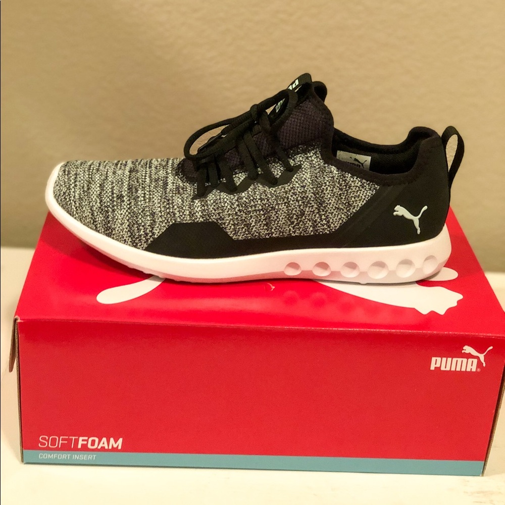 Puma - brand new soft foam shoes black- aqua